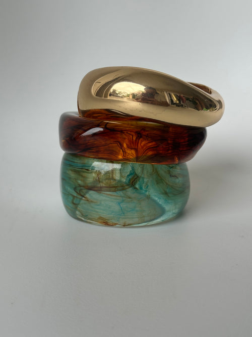 Aqua Ember Trio Bangel Set