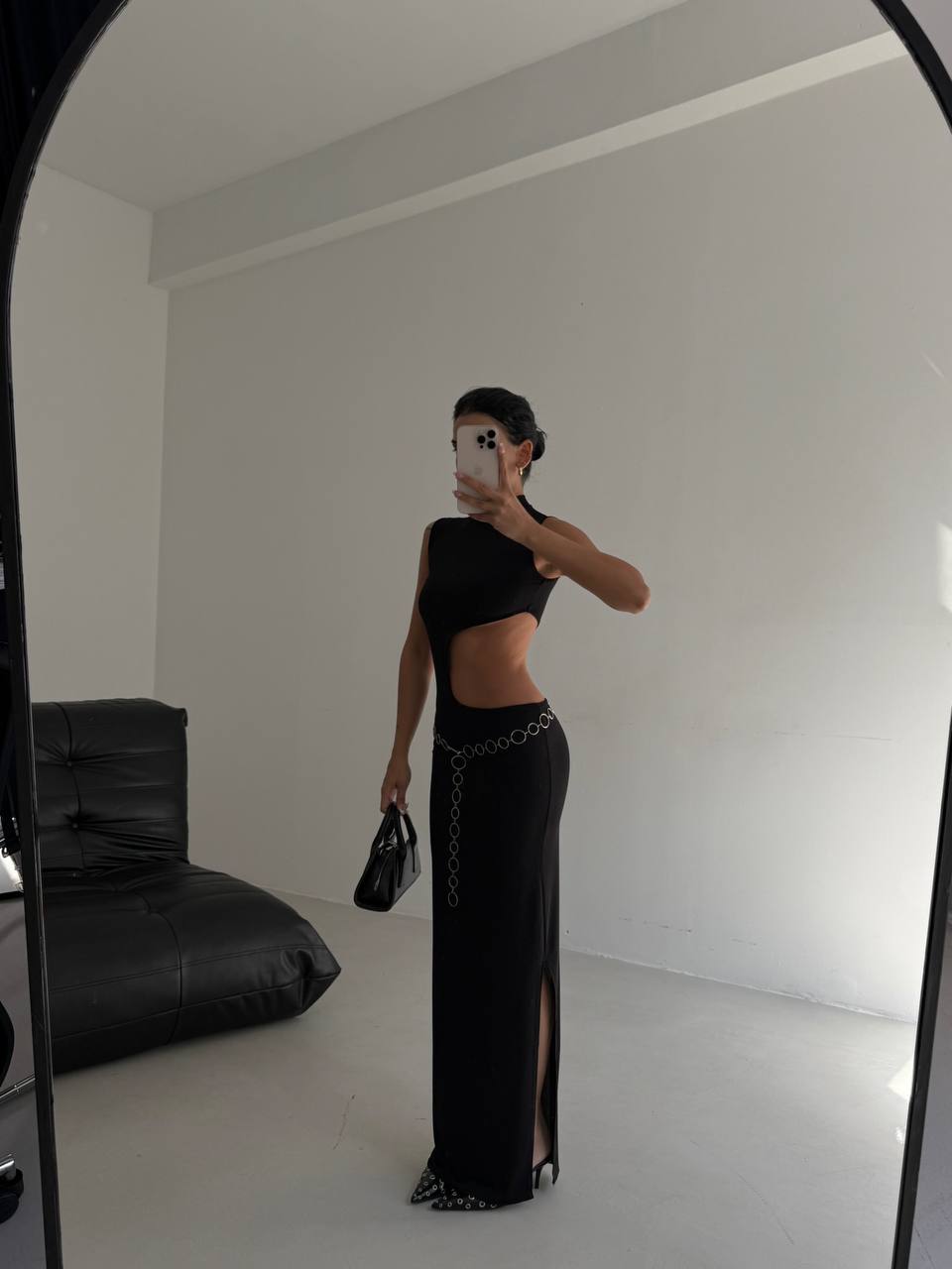 Midnight Eclipse Gown with belt