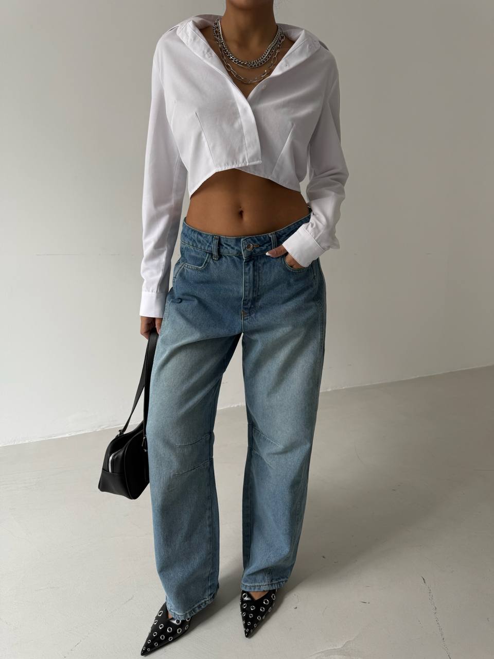 Blue Arc Baggy Jeans