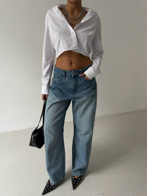 Blue Arc Baggy Jeans