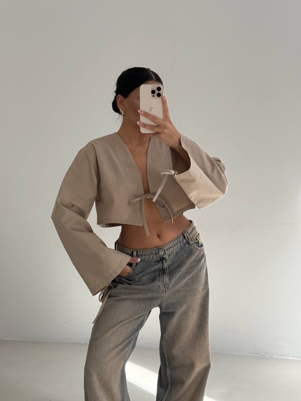 Sand Tie Blouse
