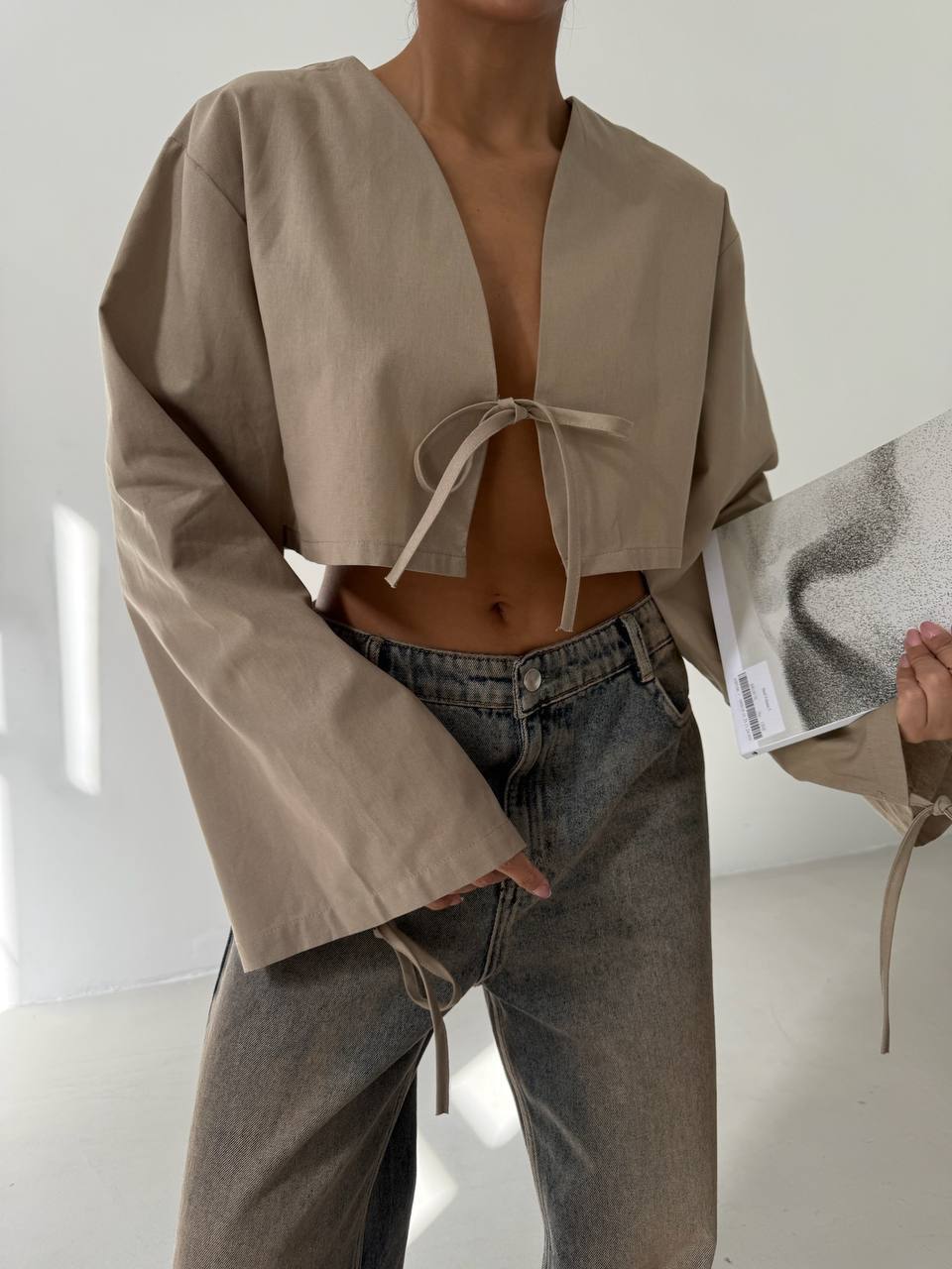 Sand Tie Blouse