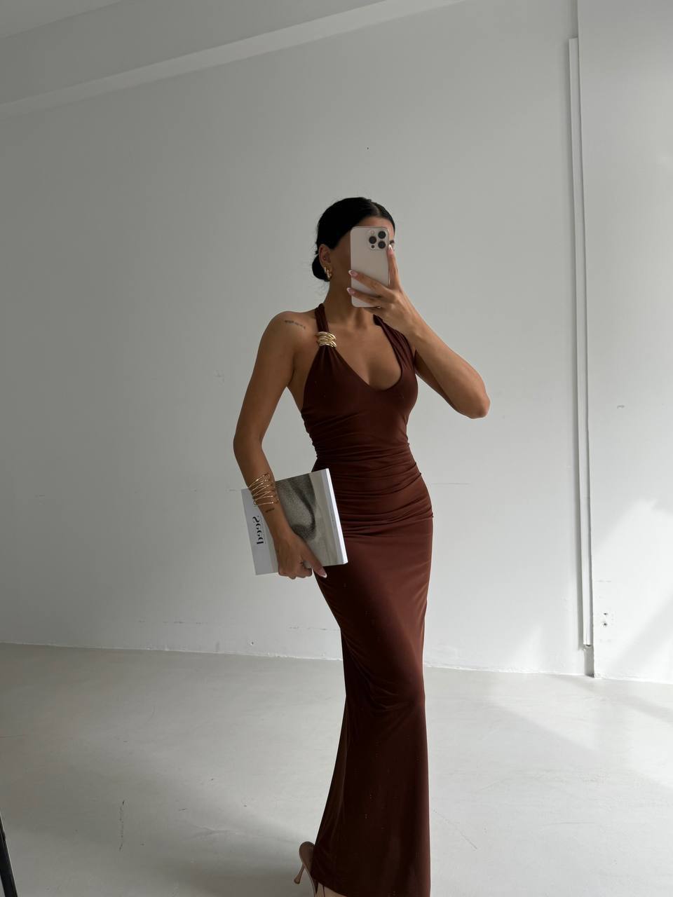Roma Halter Midi Dress