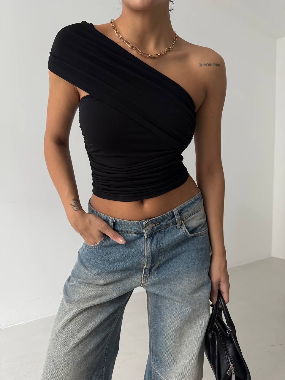 Washed Dusk Wide-Leg Jeans